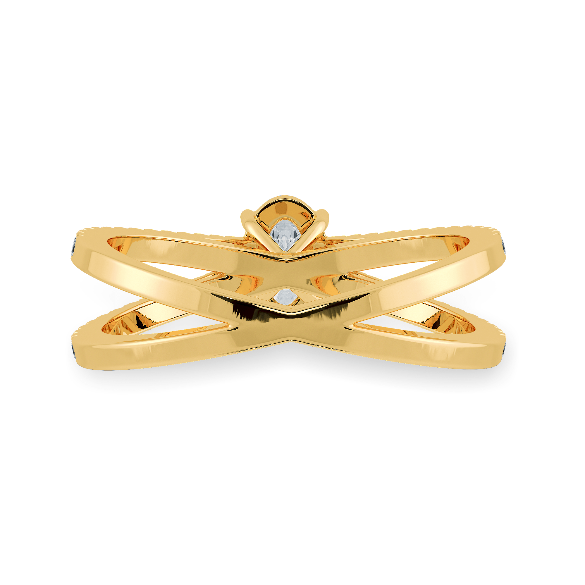 Empire Baguette Diamond Matte Gold Ring – ARTEMER