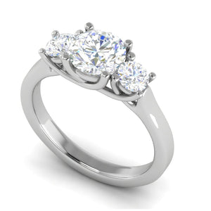 Jewelove™ Rings J VS / Women's Band only 0.70cts Platinum Solitaire Diamond Ring JL PT R3 RD 105