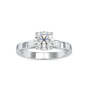 Jewelove™ Rings Women's Band only / VS J 0.70cts. Solitaire Designer Platinum Engagement Ring JL PT 0185