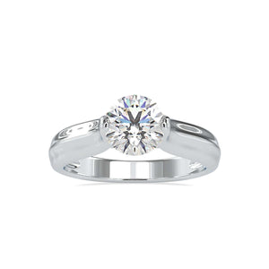 Jewelove™ Rings Women's Band only / VS J 0.70cts. Solitaire Platinum  Engagement Ring JL PT 0135-B