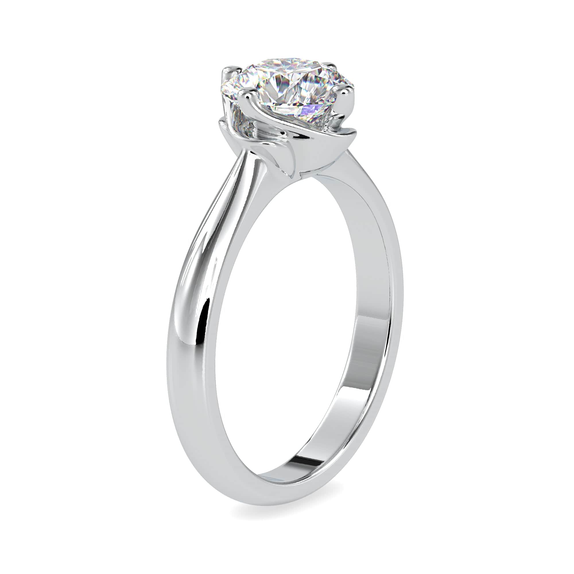 Jewelove™ Rings Women's Band only / VS J 0.70cts. Solitaire Platinum Engagement Ring JL PT 0186