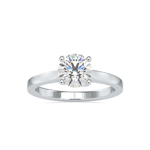 Jewelove™ Rings Women's Band only / VS J 0.70cts. Solitaire Platinum Solitaire Engagement Ring JL PT 0128-B