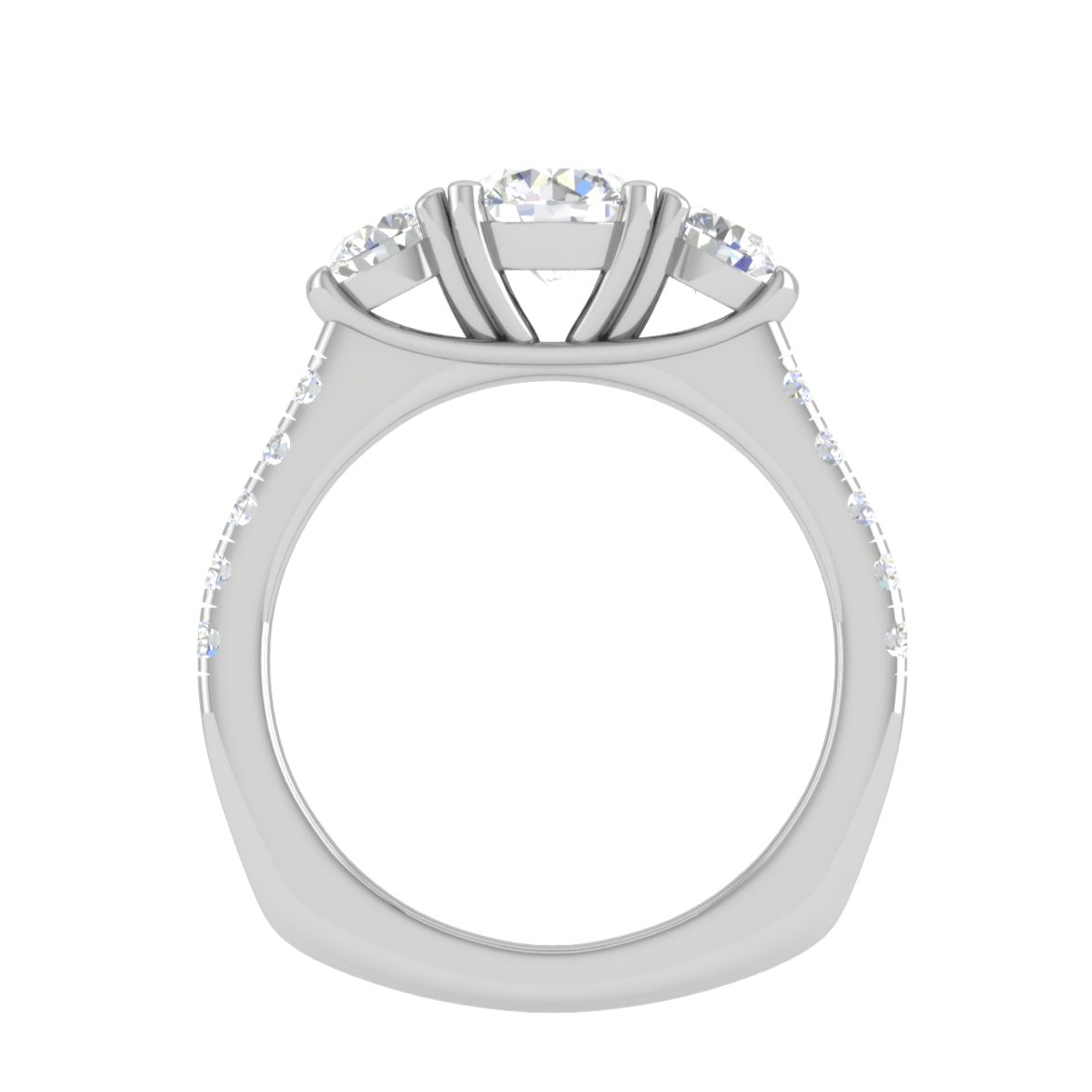 Jewelove™ Rings J VS / Women's Band only 1.00 cts. Pointer Platinum Solitaire Ring JL PT R3 RD 144