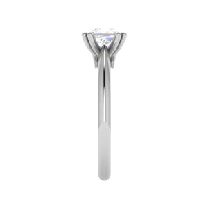 Jewelove™ Rings VS I / Women's Band only 1.00 cts Princess Cut Solitaire Platinum Diamonds Ring JL PT RS PR 120