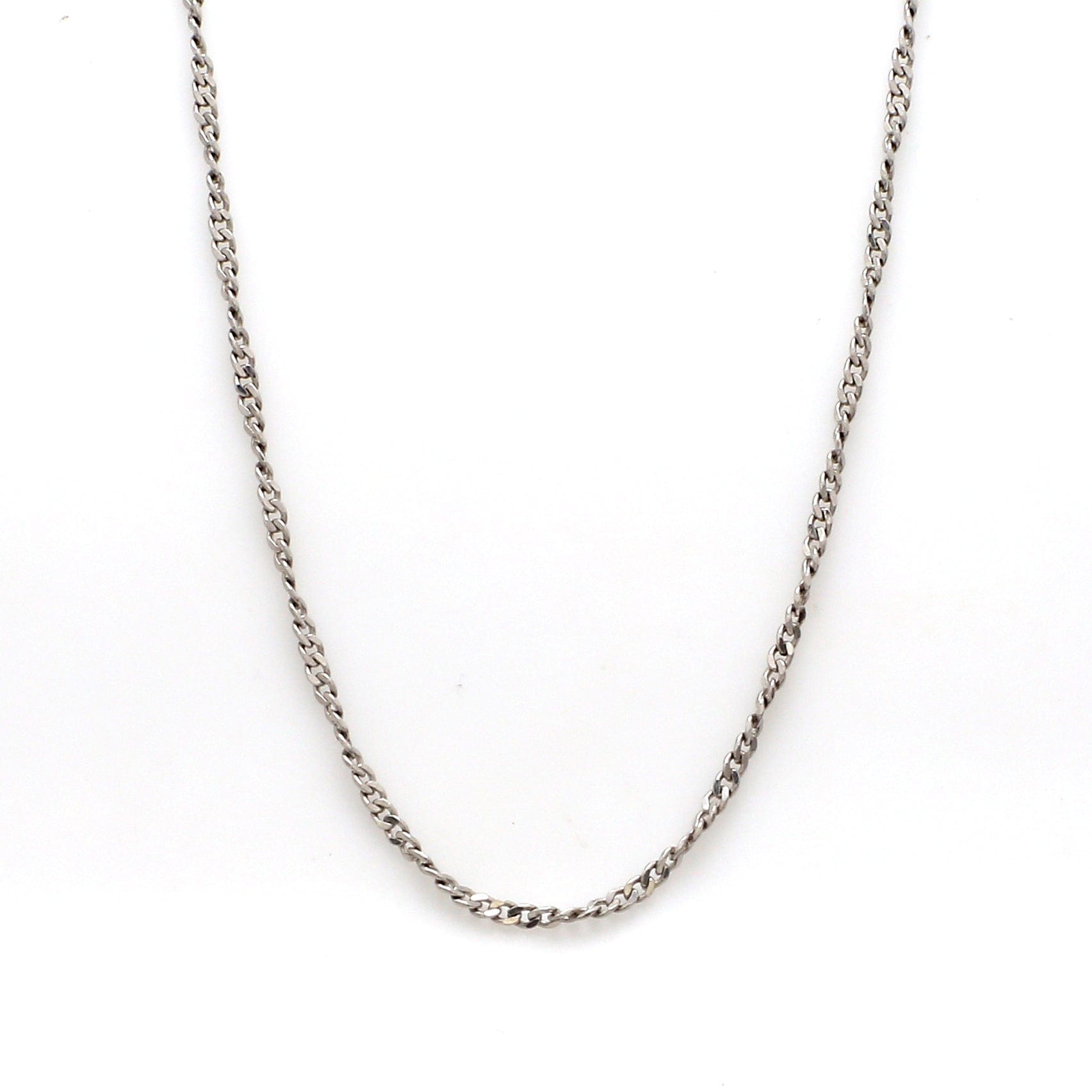 Curb Chain Light Necklace 18 in. / 1.5 mm.