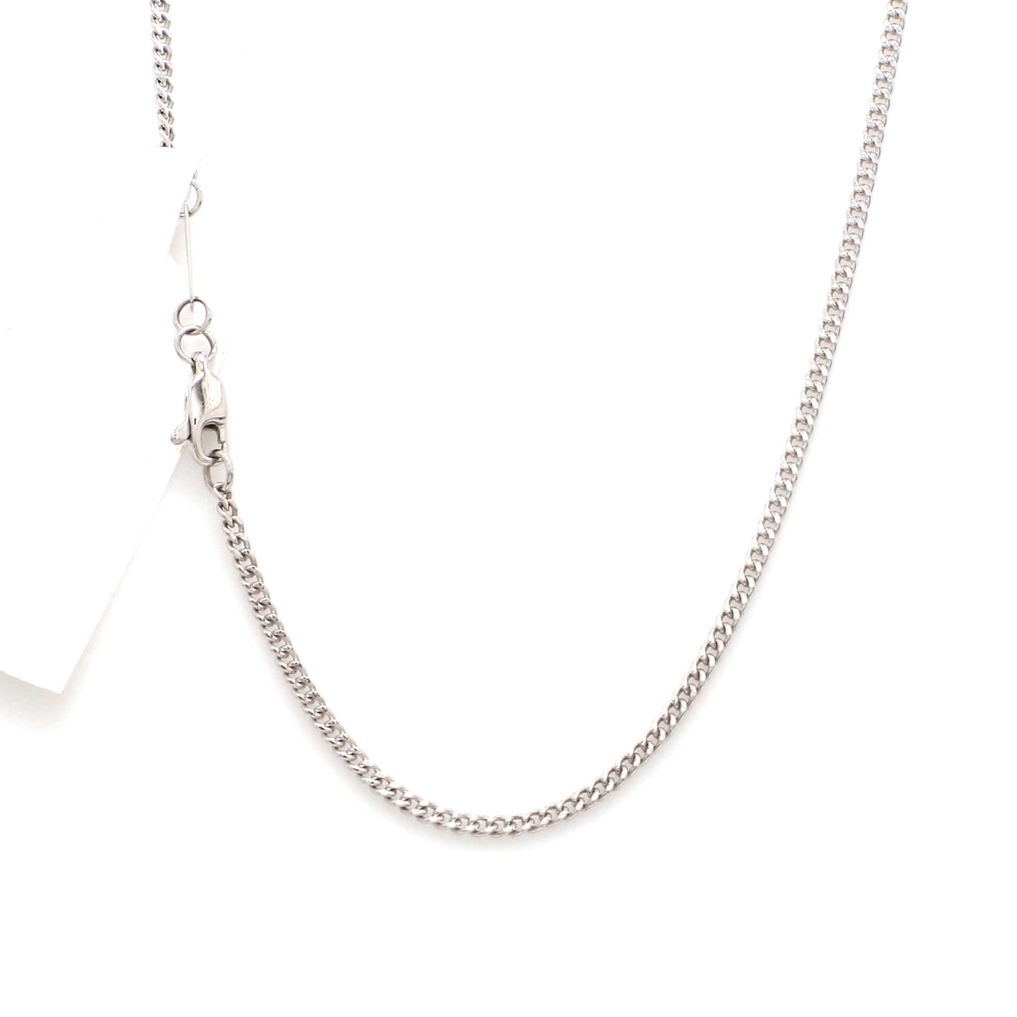 Jewelove™ Chains 1.8mm Platinum Curb Chain Uni-sex JL PT CH 982