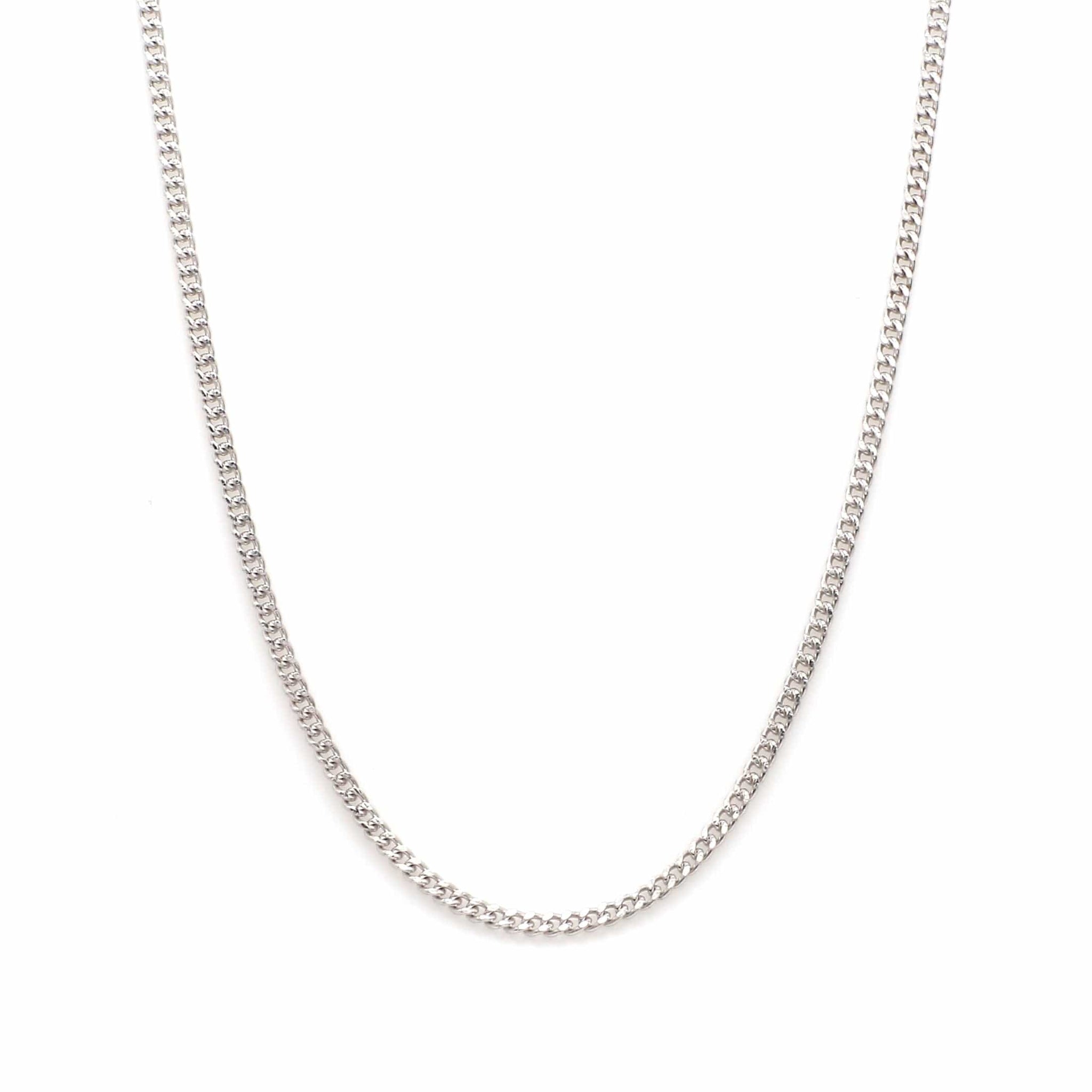 Jewelove™ Chains 1.8mm Platinum Curb Chain Uni-sex JL PT CH 982