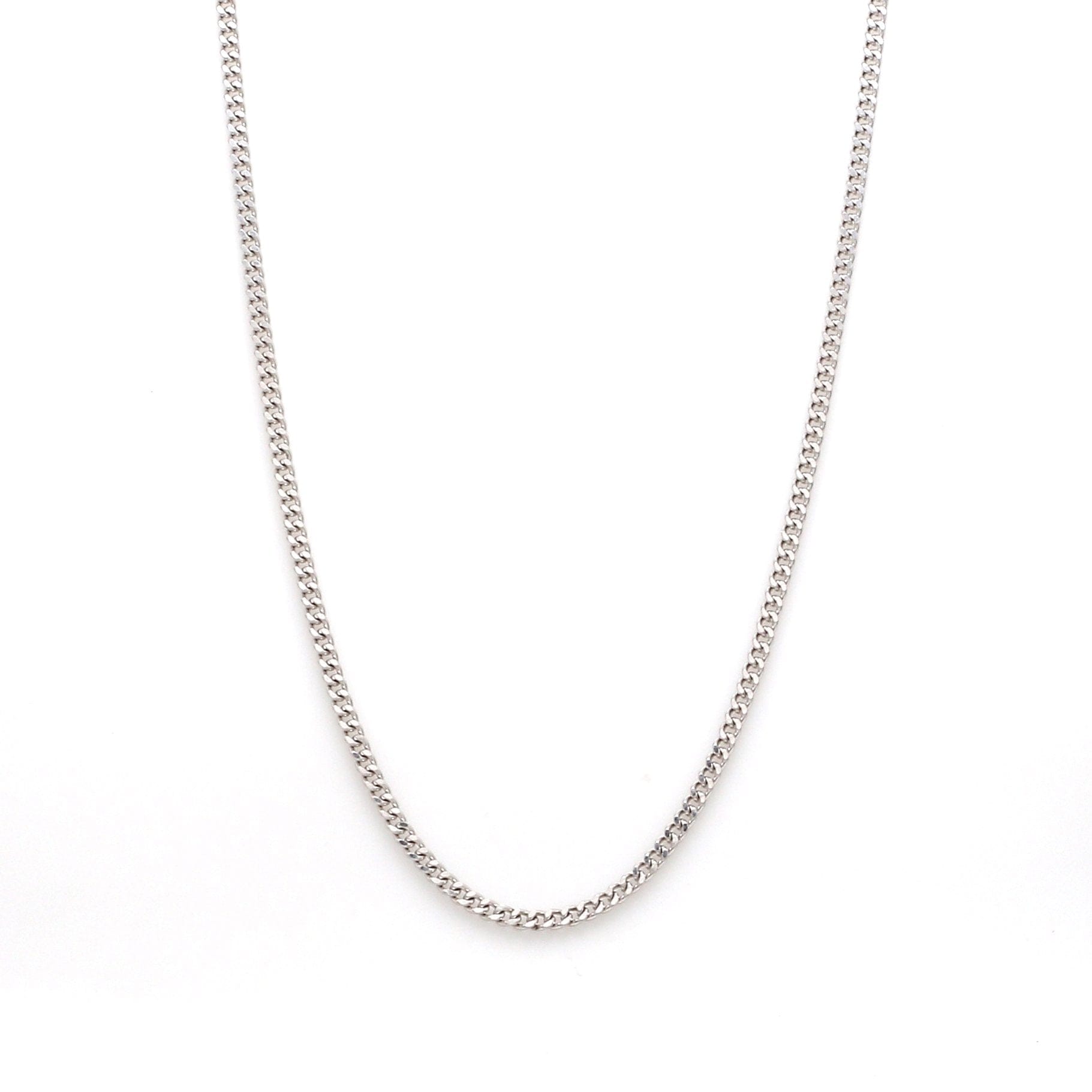 Jewelove™ Chains 1.8mm Platinum Curb Chain Uni-sex JL PT CH 982