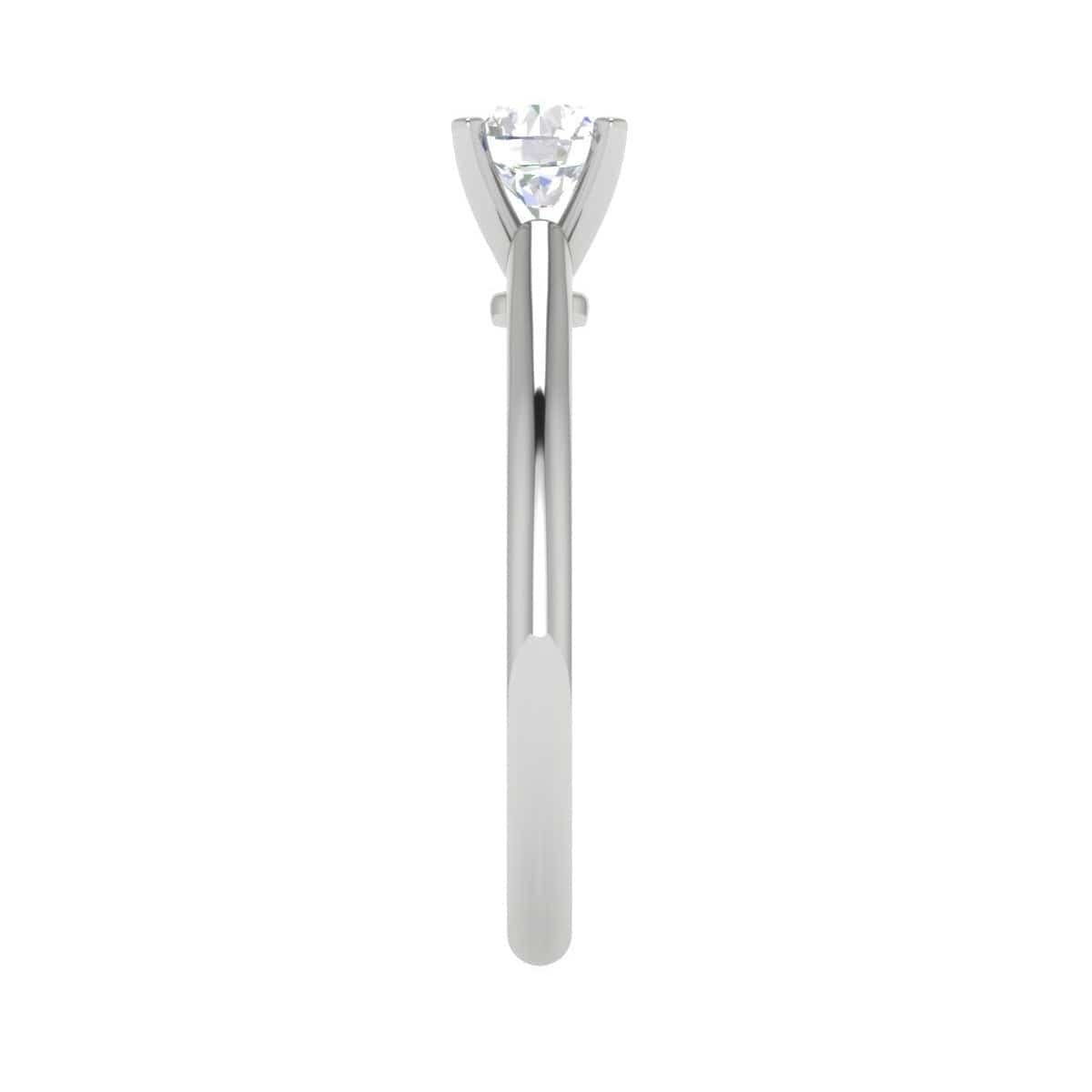 Jewelove™ J VS / Women's Band only 1 Carat Solitaire Platinum Ring JL PT RS RD 100