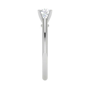 Jewelove™ J VS / Women's Band only 1 Carat Solitaire Platinum Ring JL PT RS RD 100