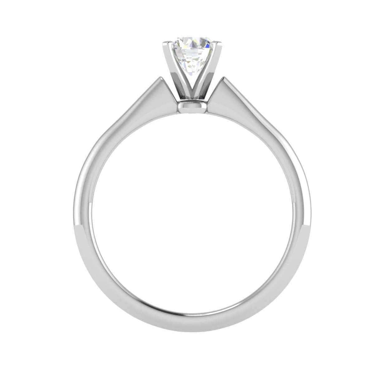 Jewelove™ J VS / Women's Band only 1 Carat Solitaire Platinum Ring JL PT RS RD 100