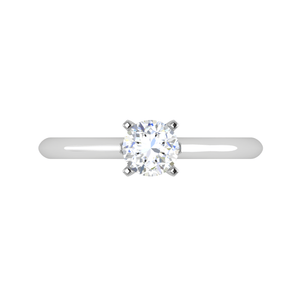 Jewelove™ J VS / Women's Band only 1 Carat Solitaire Platinum Ring JL PT RS RD 100