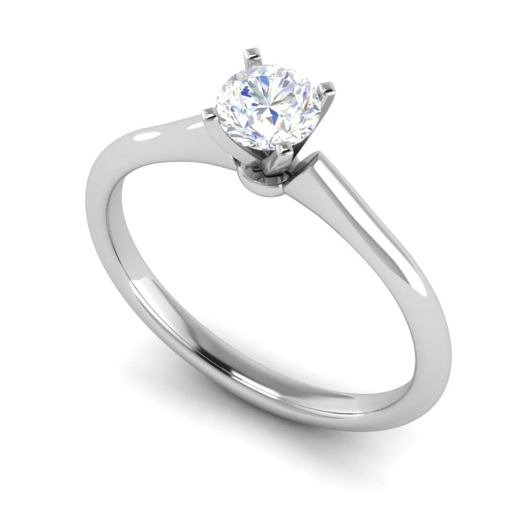 Jewelove™ J VS / Women's Band only 1 Carat Solitaire Platinum Ring JL PT RS RD 100