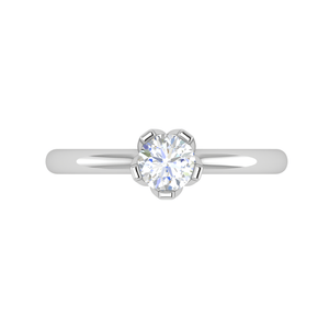 Jewelove™ J VS / Women's Band only 1 Carat Solitaire Platinum Ring JL PT RS RD 101