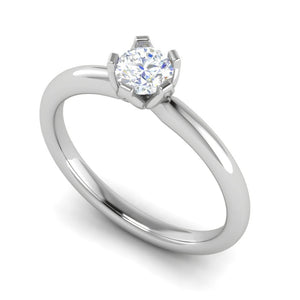 Jewelove™ J VS / Women's Band only 1 Carat Solitaire Platinum Ring JL PT RS RD 101