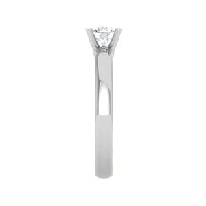 Jewelove™ J VS / Women's Band only 1 Carat Solitaire Platinum Ring JL PT RS RD 102