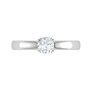 Jewelove™ J VS / Women's Band only 1 Carat Solitaire Platinum Ring JL PT RS RD 102