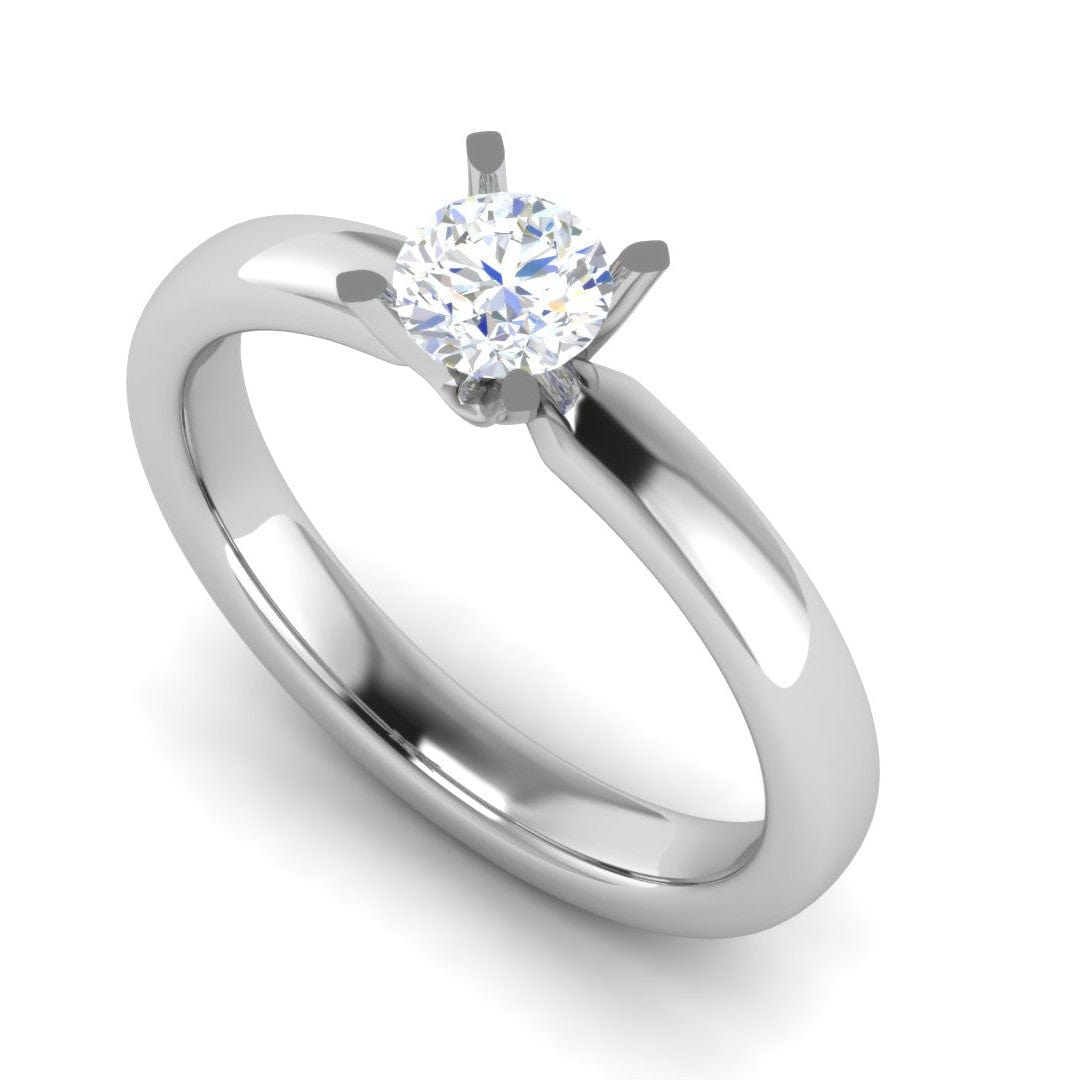 Jewelove™ J VS / Women's Band only 1 Carat Solitaire Platinum Ring JL PT RS RD 102