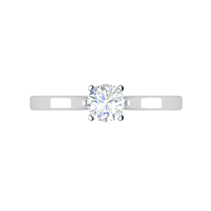 Jewelove™ J VS / Women's Band only 1 Carat Solitaire Platinum Ring JL PT RS RD 105