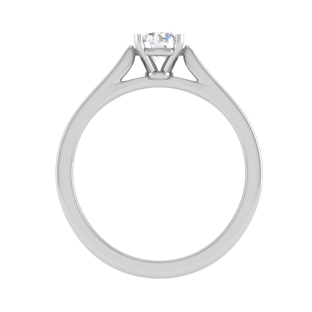 Jewelove™ J VS / Women's Band only 1 Carat Solitaire Platinum Ring JL PT RS RD 105