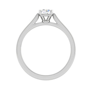 Jewelove™ J VS / Women's Band only 1 Carat Solitaire Platinum Ring JL PT RS RD 105