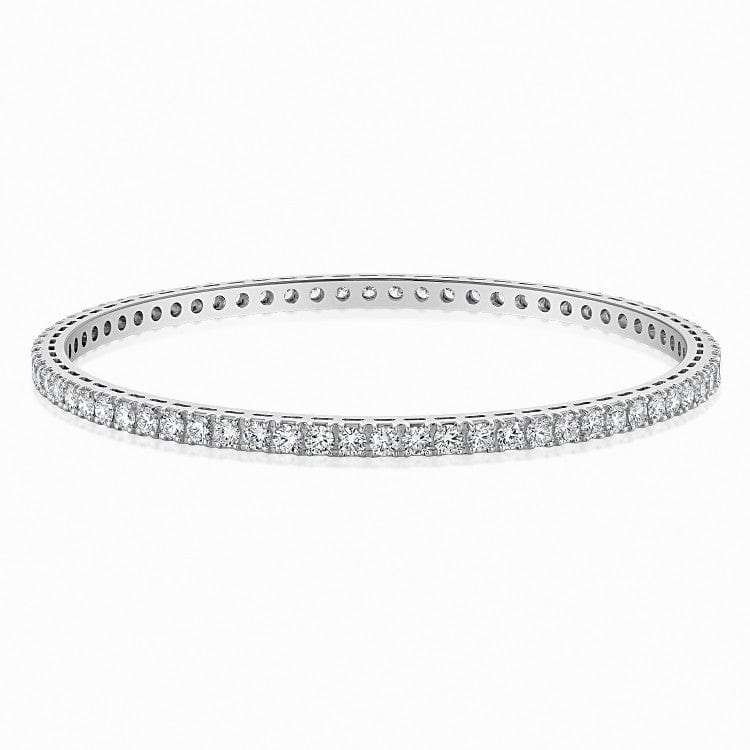 14 KT Yellow And White Gold Starry Sky Diamond Bangle
