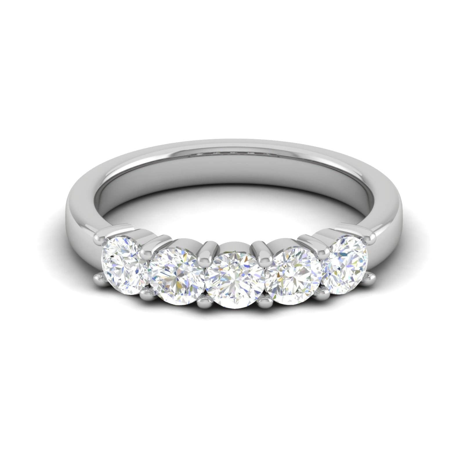 18ct White Gold 1.64ct Oval Diamond Eternity Ring