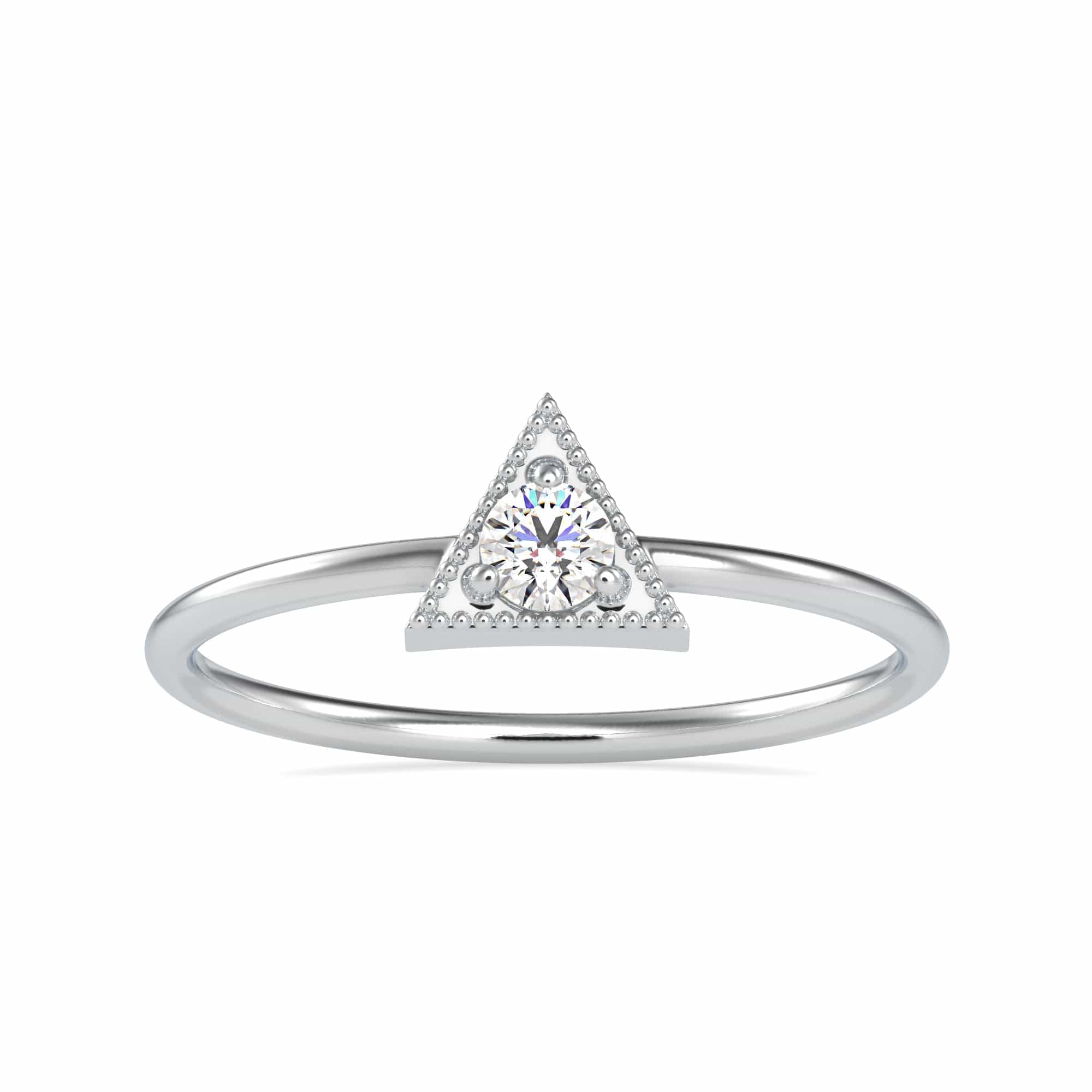 Jewelove™ Rings 15 Pointer Diamond Platinum Engagement Ring JL PT 0698