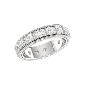 Jewelove™ Rings 15 Pointer Eternity Platinum Diamond Wedding Ring for Women JL PT RD RN 9287