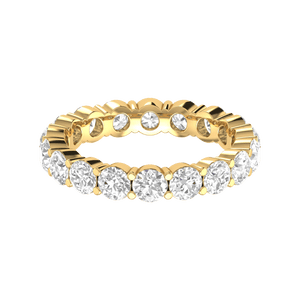 Jewelove™ Rings 15 Pointer Eternity Yellow Gold Diamond Wedding Ring JL AU RD RN 9272Y