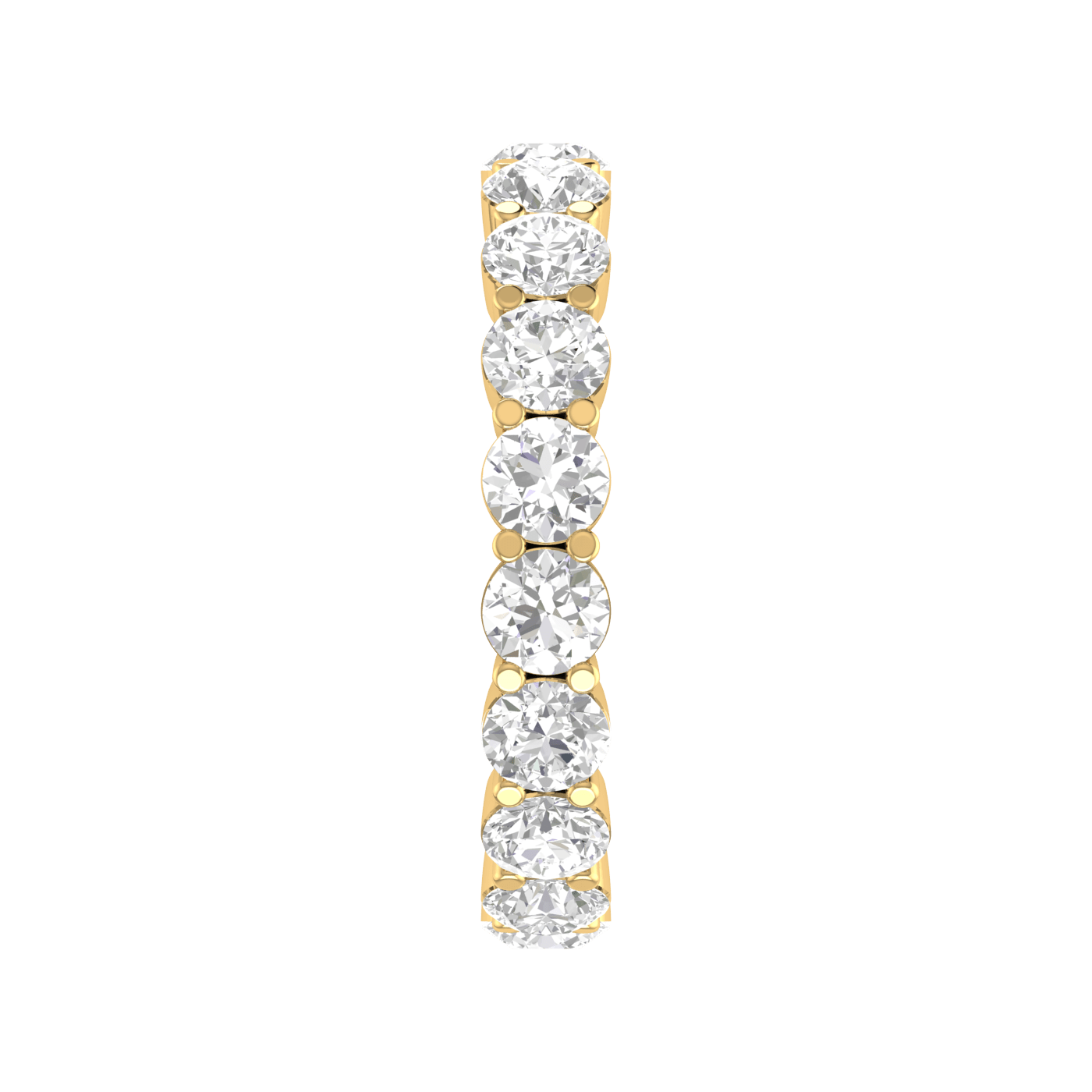 Jewelove™ Rings 15 Pointer Eternity Yellow Gold Diamond Wedding Ring JL AU RD RN 9272Y