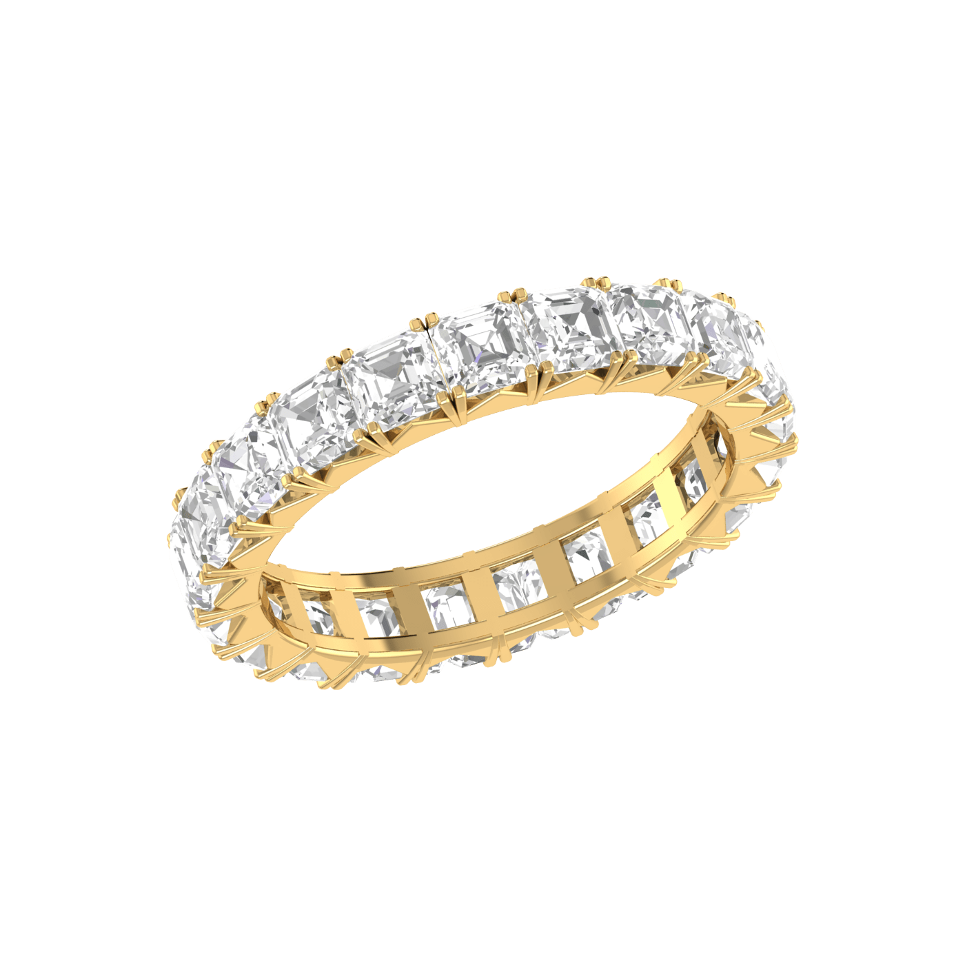 Radiant Cut Diamond Engagement Ring in Two-Tone Yellow & White Gold wi –  Concierge Diamonds