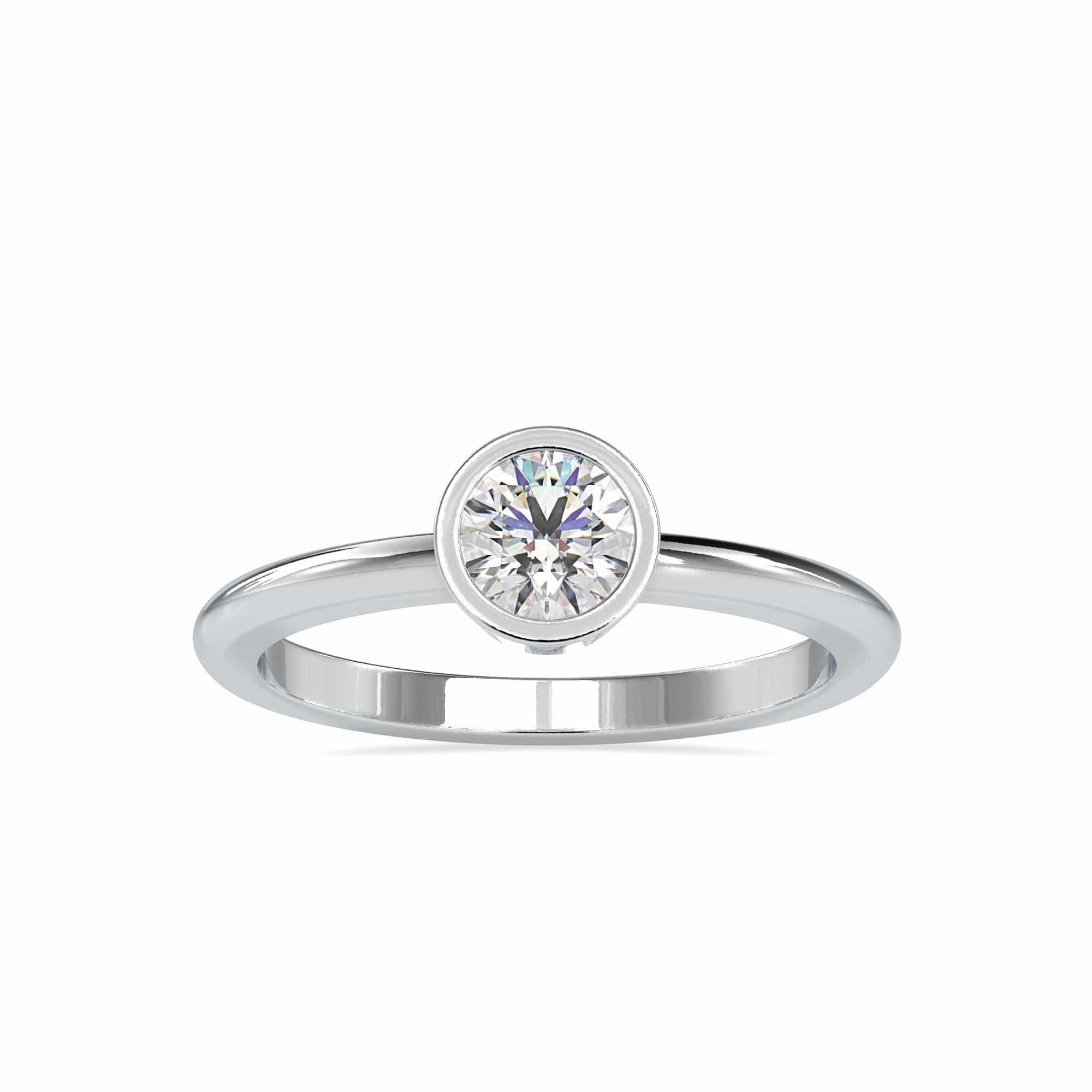 Jewelove™ Rings 15-Pointer Pointer Diamond Platinum Engagement Ring JL PT 0079