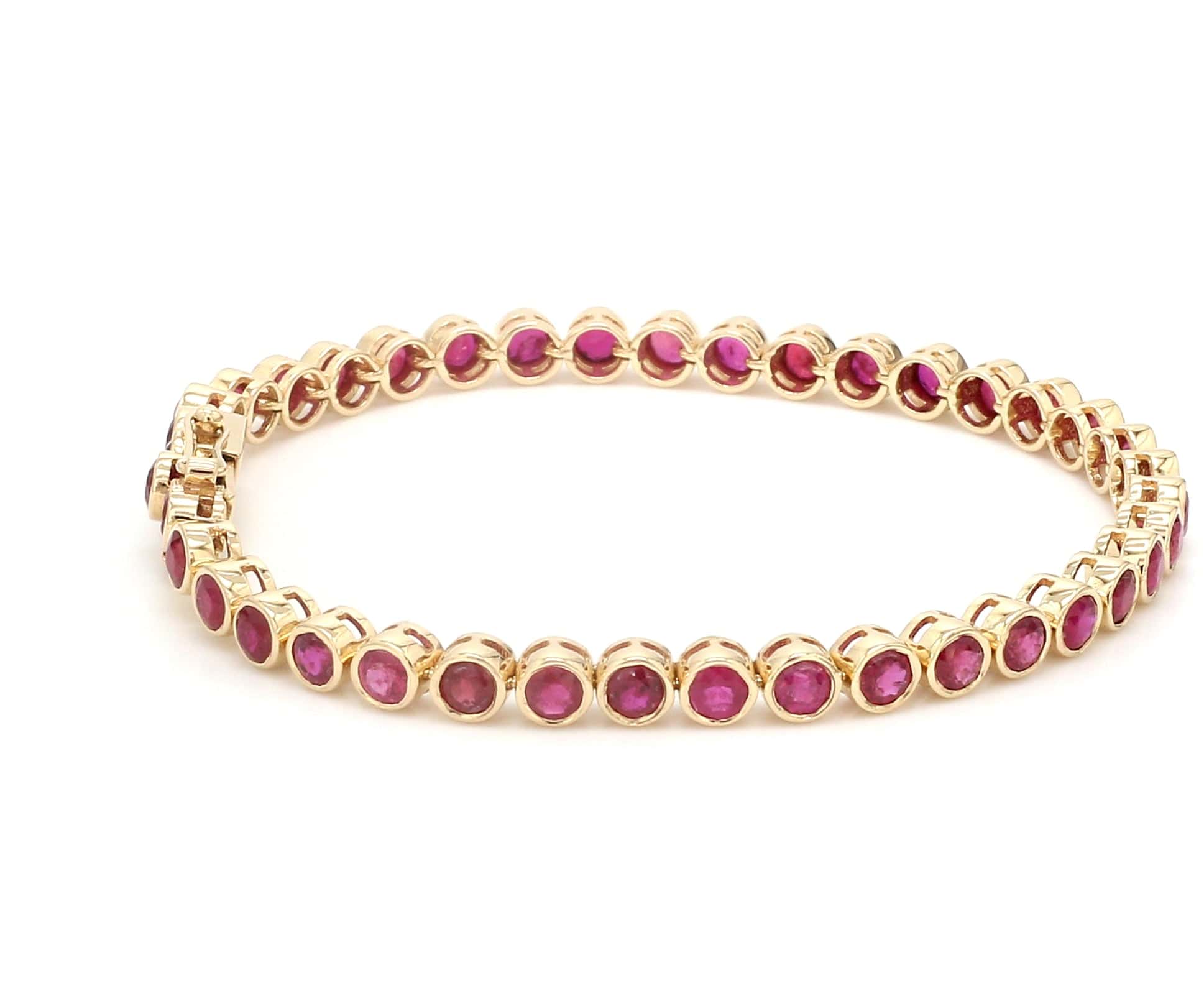 Jewelove™ Bangles & Bracelets 18K Gold Ruby Bracelet for Women