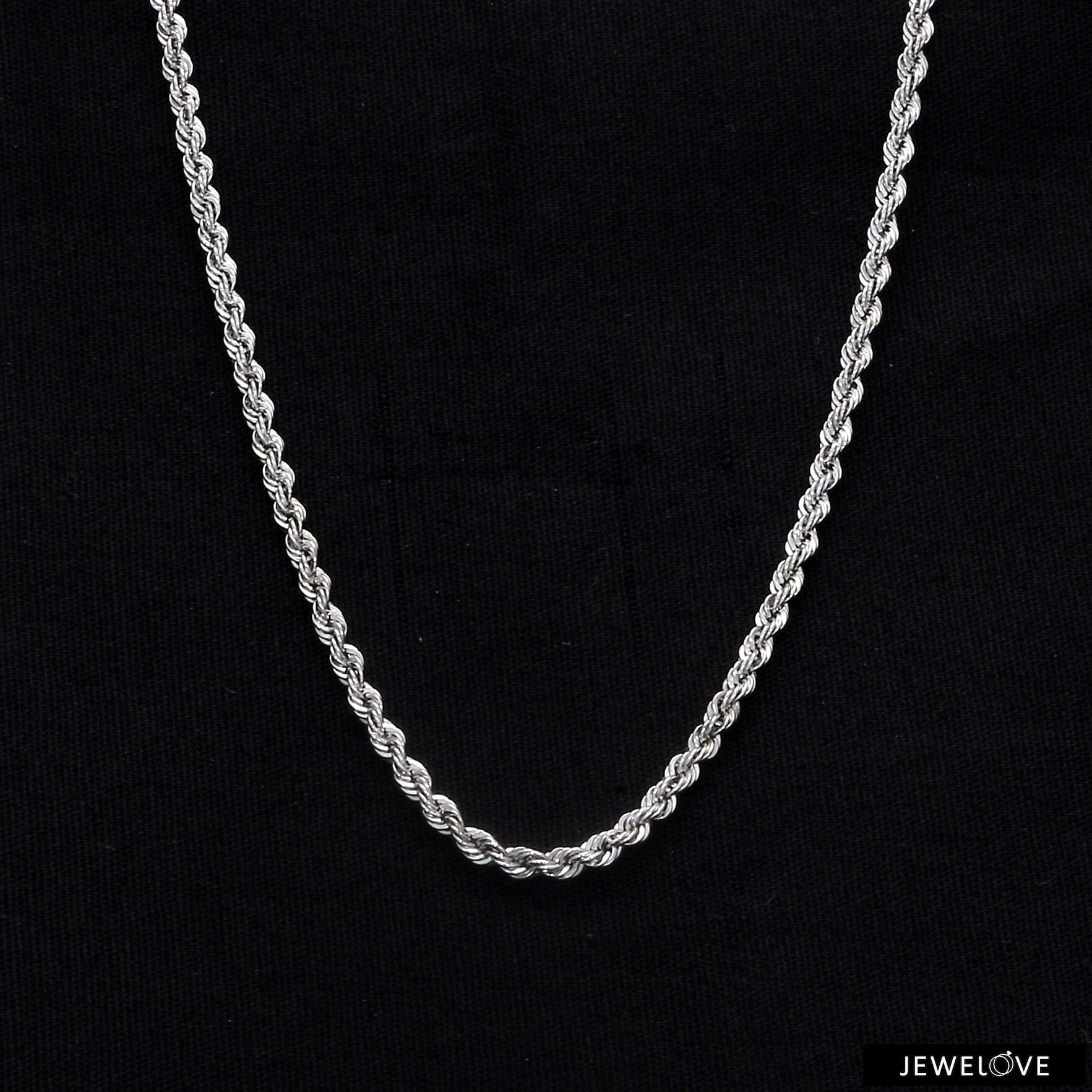 Jewelove™ Chains 2.3mm Cordell Platinum Rope Chain JL PT CH 903