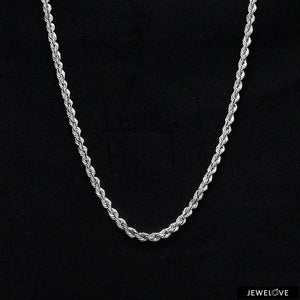 Jewelove™ Chains 2.3mm Cordell Platinum Rope Chain JL PT CH 903