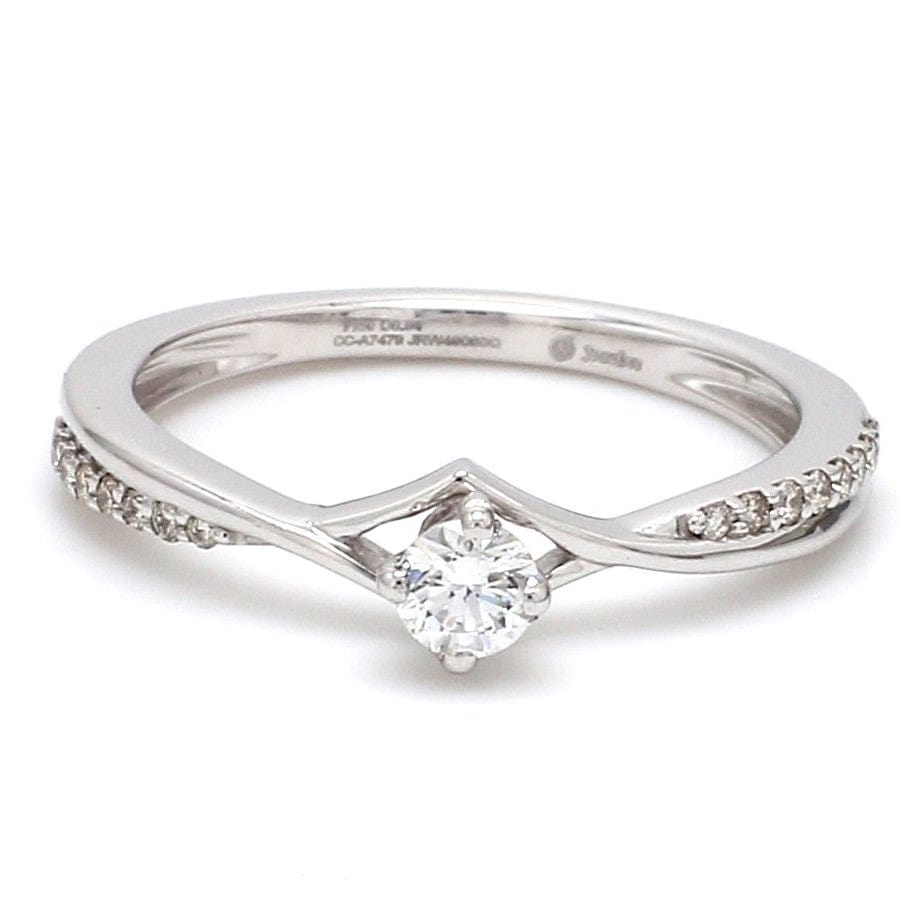 20 Pointer Platinum Diamond Engagement Ring JL PT 573-A