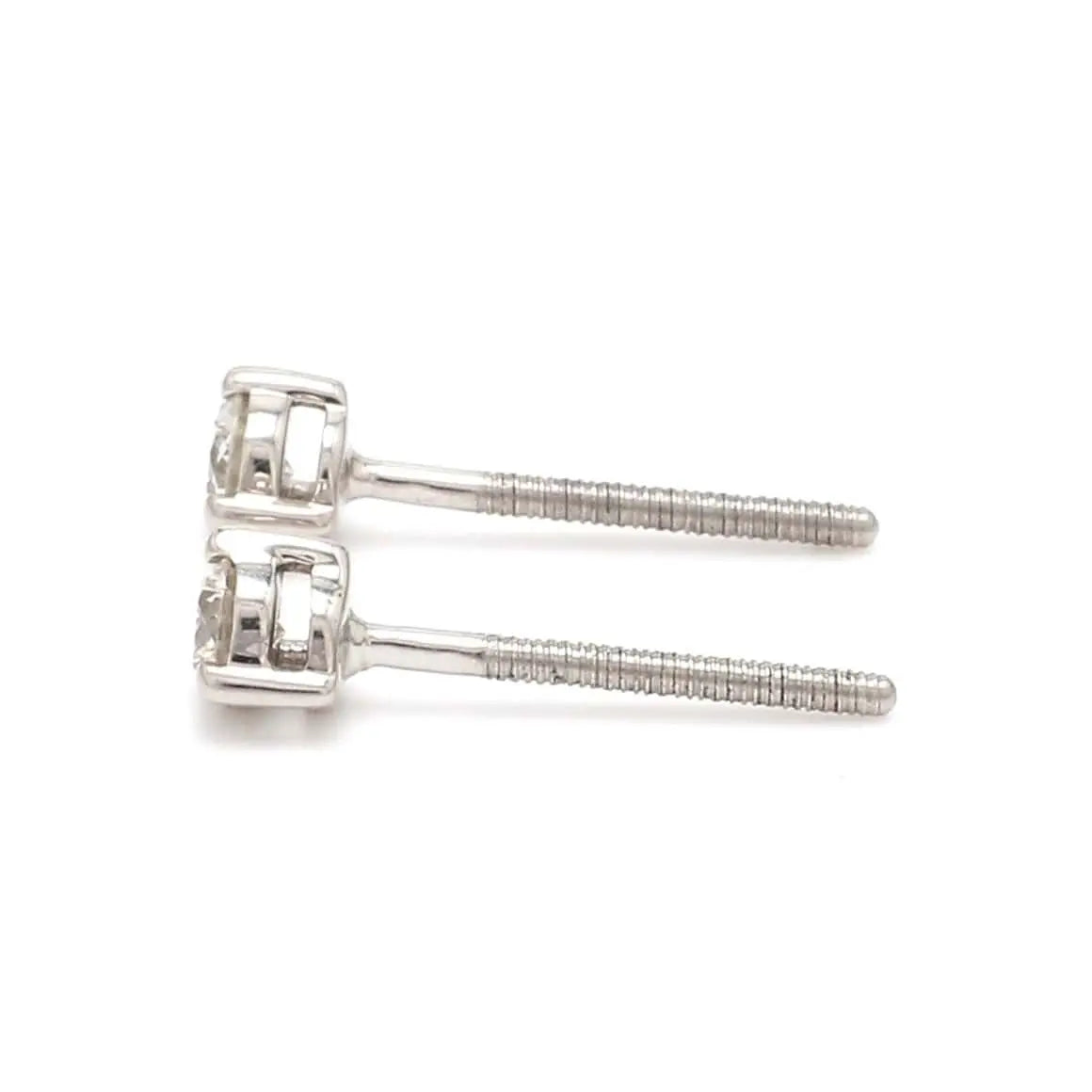 Jewelove™ Earrings VS J 20 pointer Solitaire Diamond Earrings in Platinum SJ PTO E 152