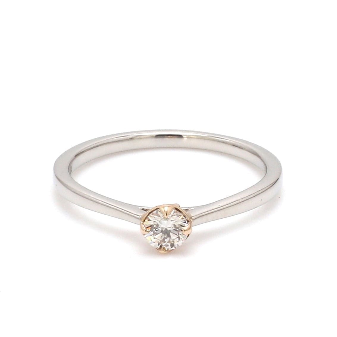 Z1578 Vintage 14K White Gold Diamond Ring W/a Est. .23 Carat Diamond, Size  7. - Etsy