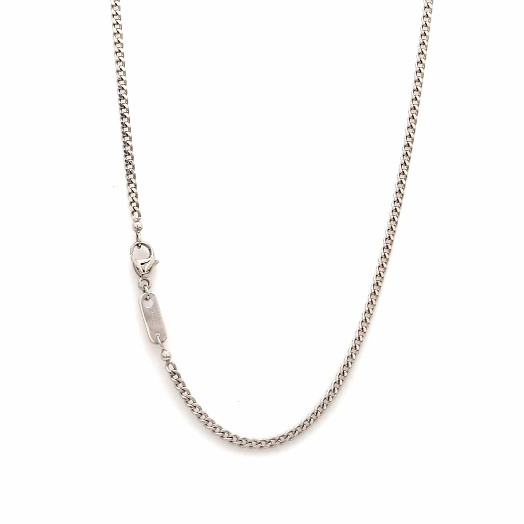 Jewelove™ Chains 2mm Platinum Curb Chain Uni-sex JL PT CH 982-A