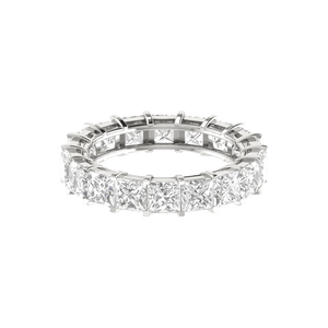 Jewelove™ Rings VS-I / Women's Band only 30 Pointer Eternity Princess Cut Diamond Platinum Wedding Ring for Women JL PT RD RN 9281