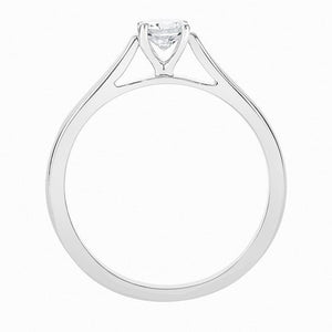 Jewelove™ Rings D VVS1 / Women's Band Only 30 Pointer Platinum Solitaire Cathedral Ring for Women JL PT 330-A