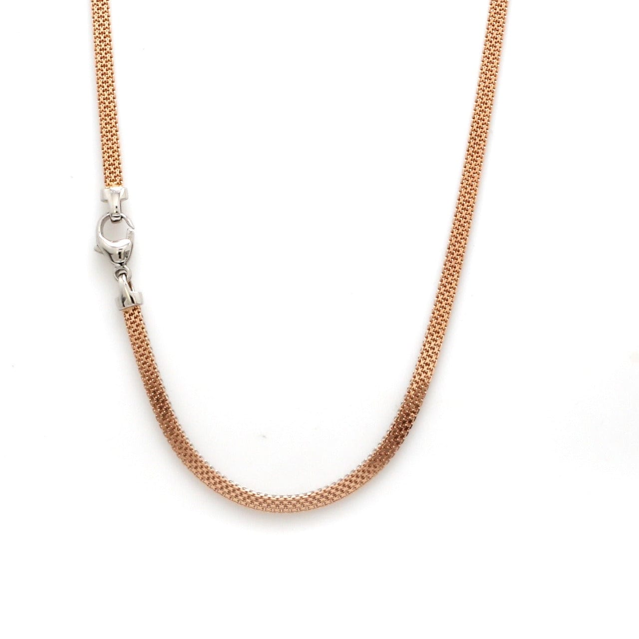 Jewelove™ Chains 3mm Double-Sided Platinum & Rose Gold Unisex Chain JL PT CH 1151