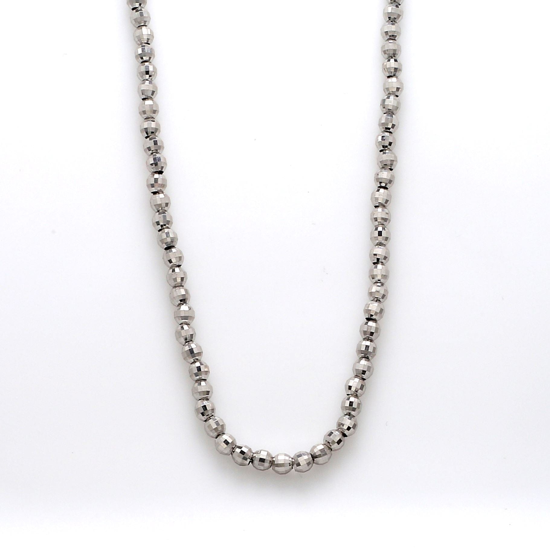 Japanese Platinum Chain with Diamond Cut Balls JL PT 743