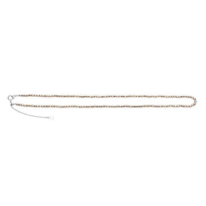 Jewelove™ Chains 3mm Japanese Platinum & Rose Gold Diamond Cut Ball Chain JL PT CH 1063