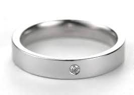 Jewelove™ 3mm Platinum Ring with CZ