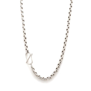 Jewelove™ Chains 3mm Thick Platinum Box Chain for Men JL PT 702 - Men