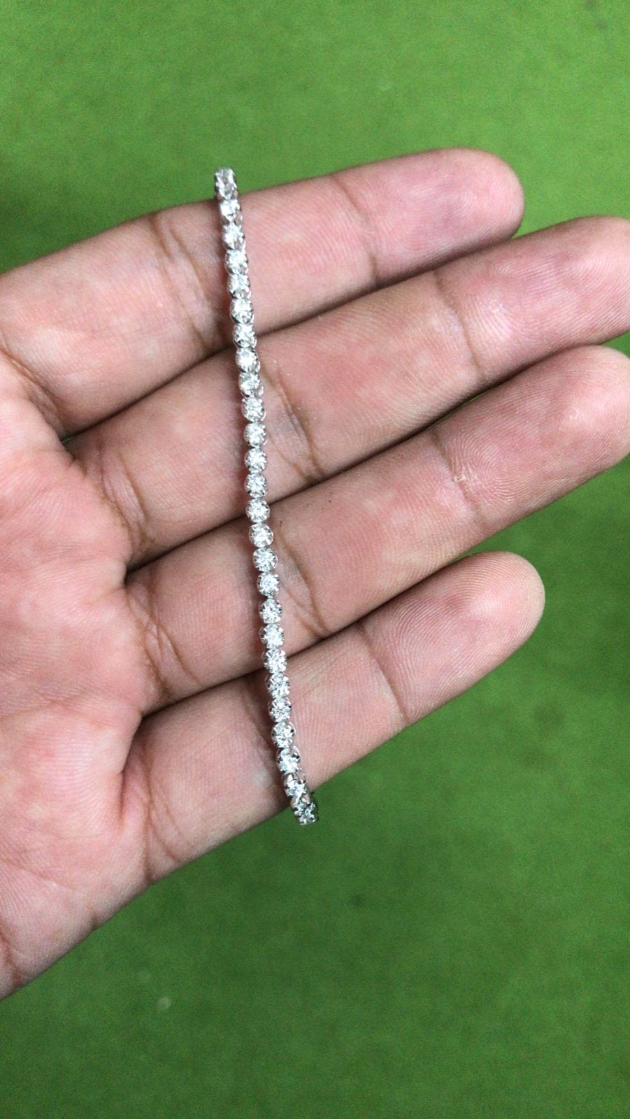 Igi White Tennis Diamond Bracelet Size 75 Inches