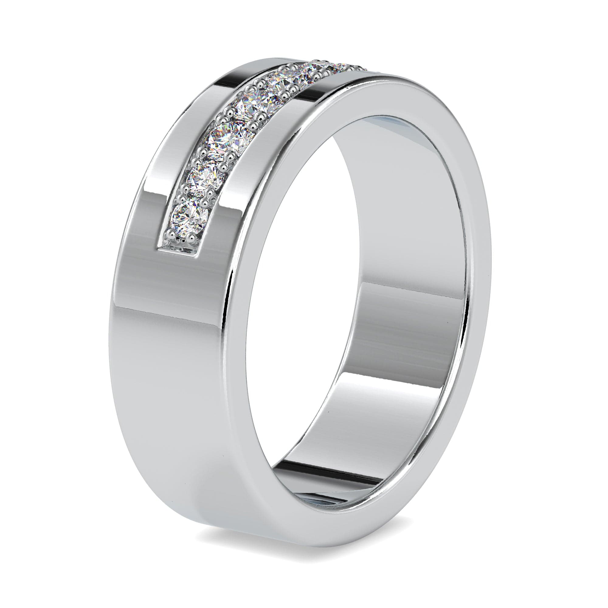 Jewelove™ Rings 5-Pointer Platinum Diamond Engagement Ring for Women JL PT 0034