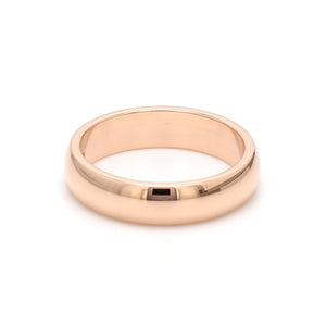 Jewelove™ Rings Women's Band only 5mm 18K Rose Gold Ring JL AU 257